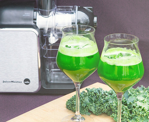 Ferskpresset grønn juice